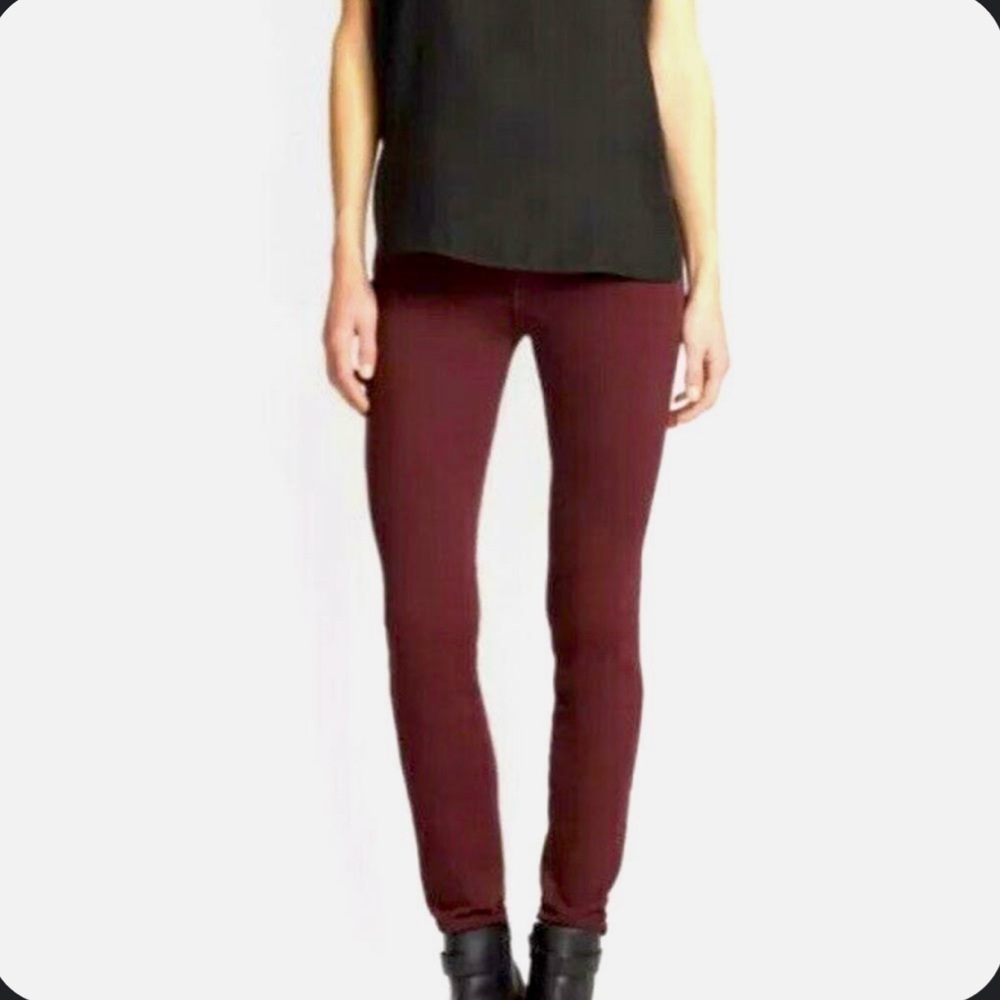 Vince Riley Legging/jean in Bordeaux SZ 24 - Picture 2 of 8